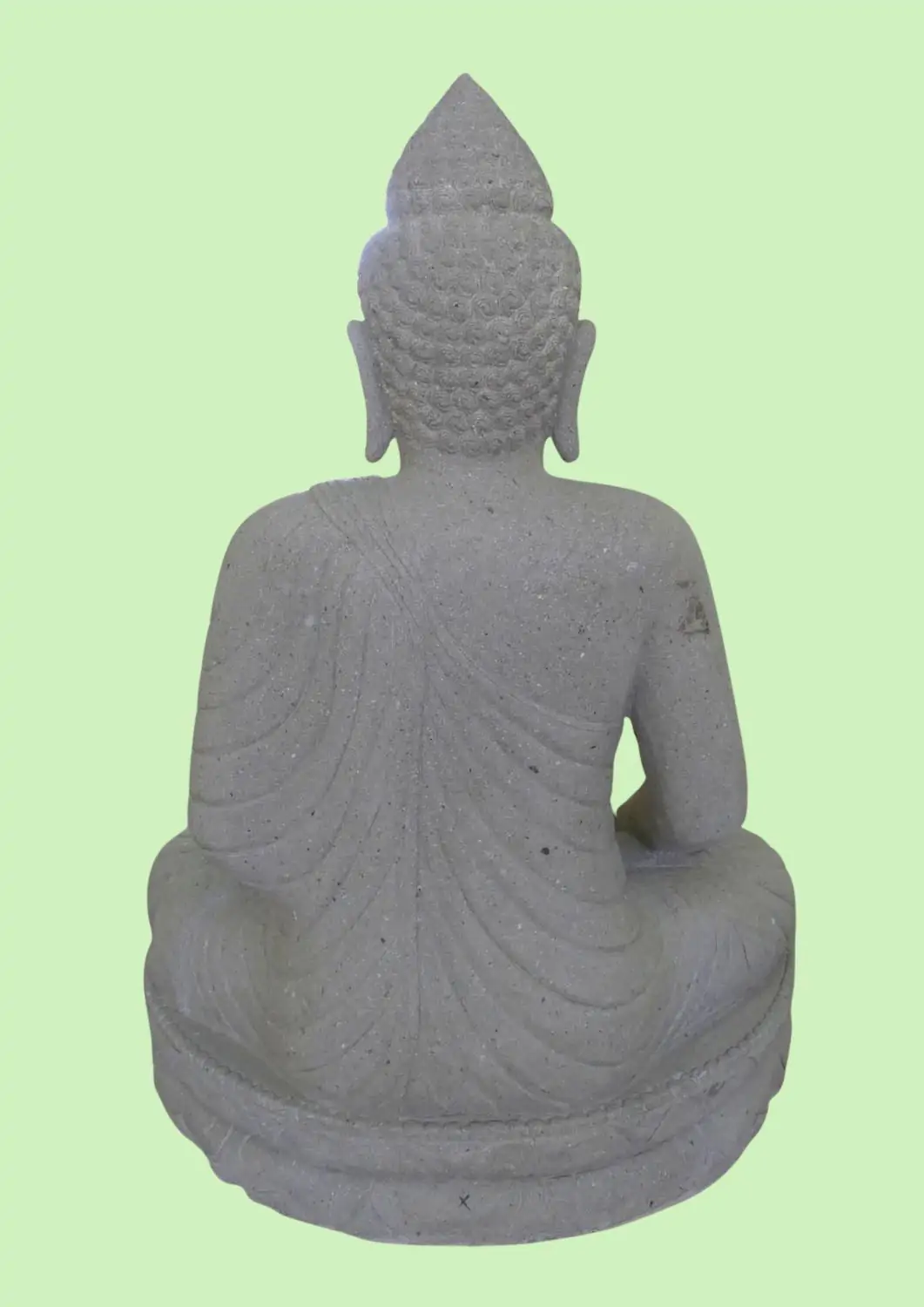  Product image 5 of the product “Seated Buddha made of Riverstone in Bhumisparsha - gesture of touching the earth. 123 cm height. ”